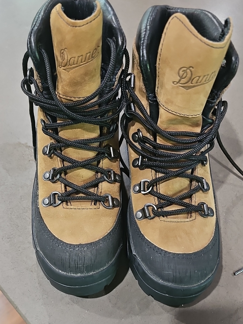 Danner Combat Hiker Tan and Black Rugged Waterproof Boots